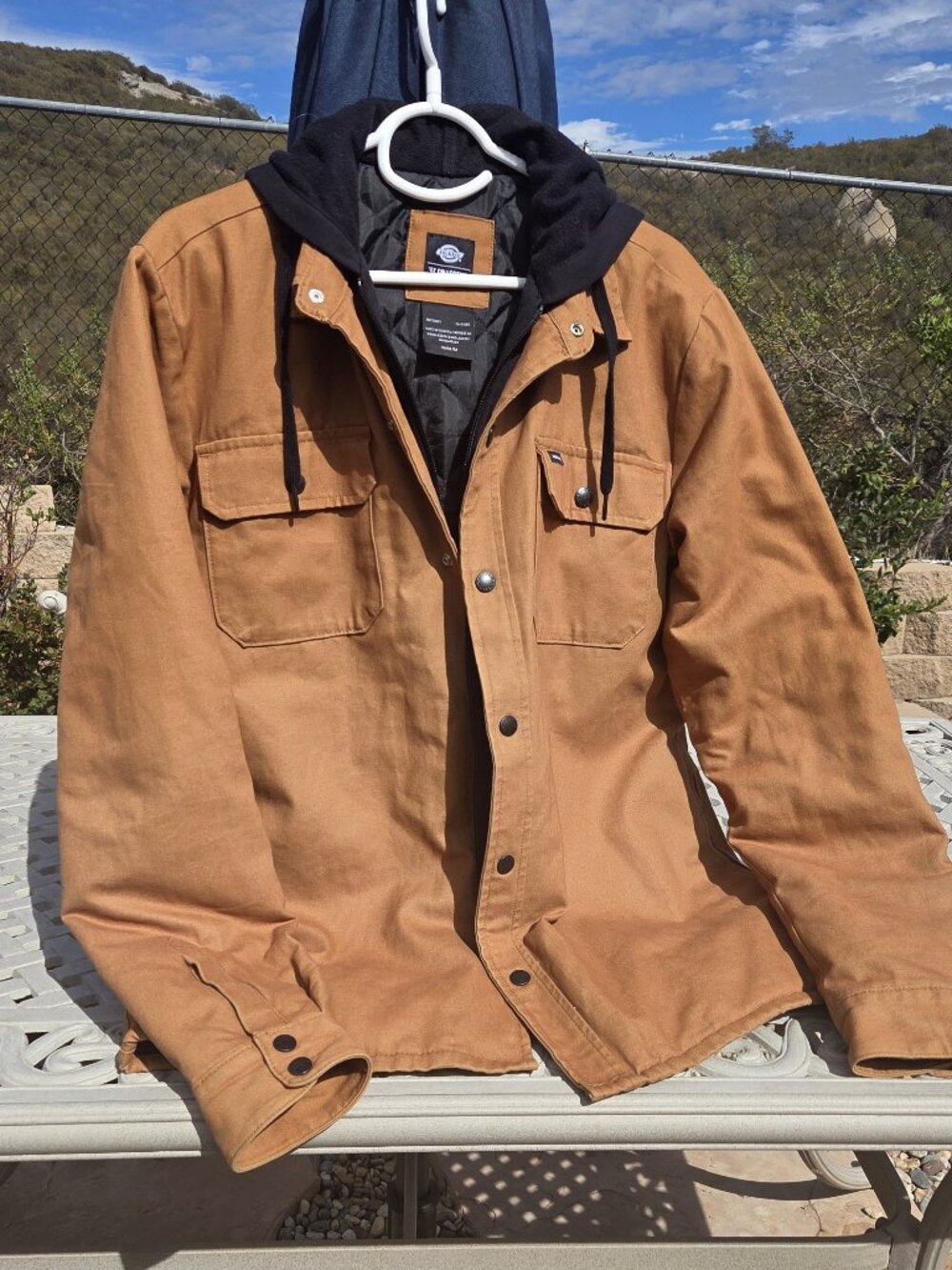 Dickies '67 Collection Duck Shirt Hooded Jacket Mens Med